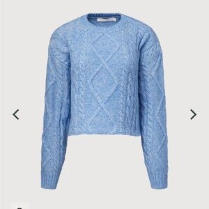 Rachel Parcell Blue Cable Knit Sweater XS